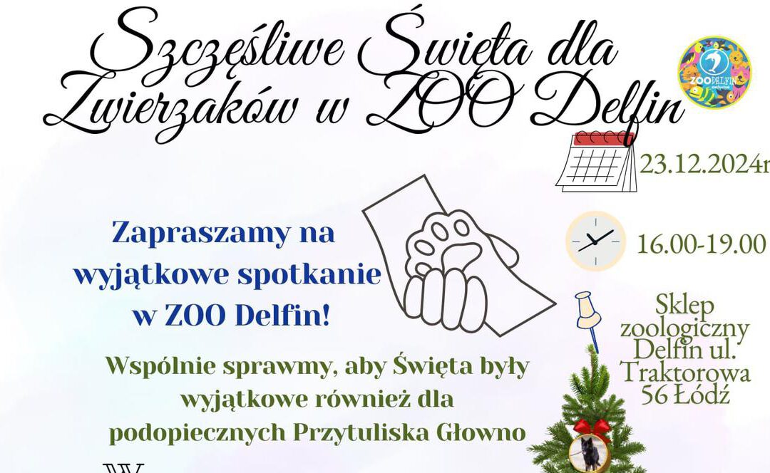 Szczęśliwe Święta dla Zwierzaków w ZOO DELFIN 🐶🎄